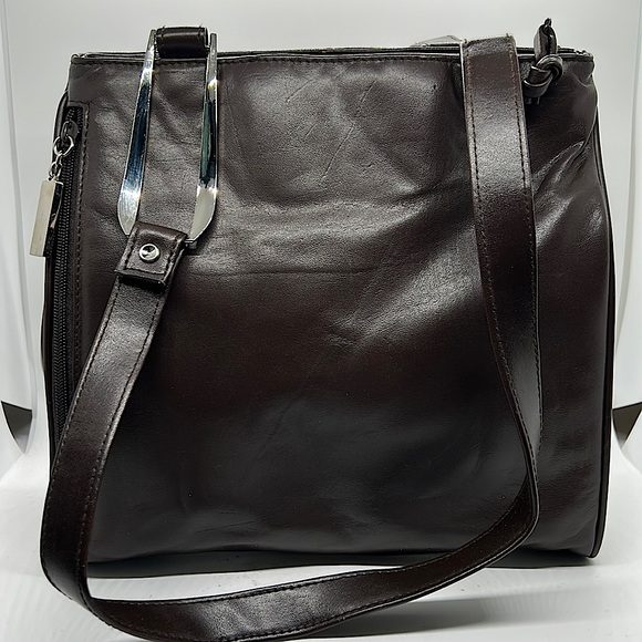 Vittoria Handbags - Vittoria Buttery Soft Dark Brown Leather Shoulder Bag Handbag Purse 🌺🌺